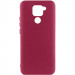 Чохол Silicone Cover Lakshmi (AA) на Xiaomi Redmi Note 9 / Redmi 10X (Бордовий / Marsala)