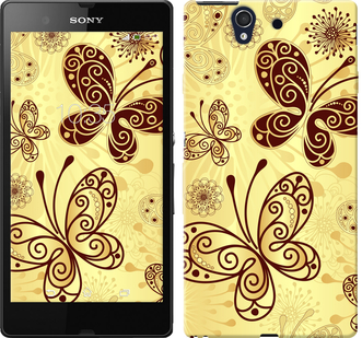 

Чехол Красивые бабочки для Sony Xperia Z C6602 629713