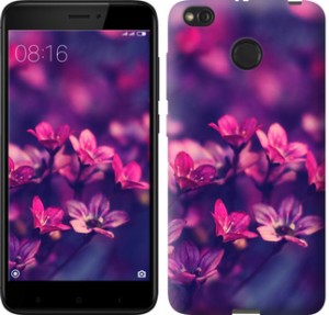 Чехол Пурпурные цветы для Xiaomi Redmi 4X