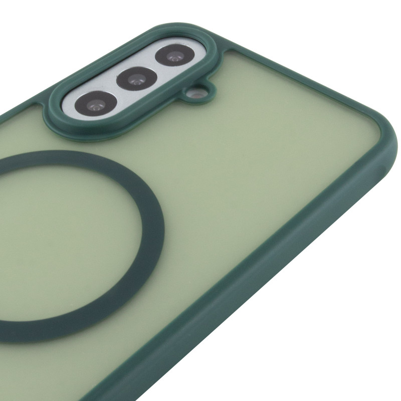 Чохол TPU Bloom with Magnetic Safe на Samsung Galaxy A35 (Green) в магазині vchehle.ua