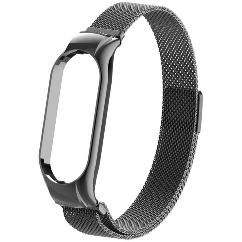 Замовити Ремінець Milanese Loop Design для Xiaomi Mi Band 5/6 (Чорний) на vchehle.ua