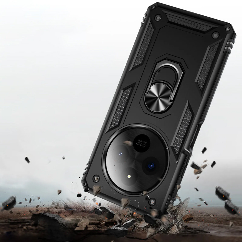 Ударопрочный чехол Serge Ring for Magnet для Xiaomi Redmi 14C / Poco C75 (Черный) в магазине vchehle.ua