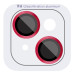 Захисне скло Metal Classic на камеру (в упак.) на Apple iPhone 13 mini / 13 (Червоний / Red)