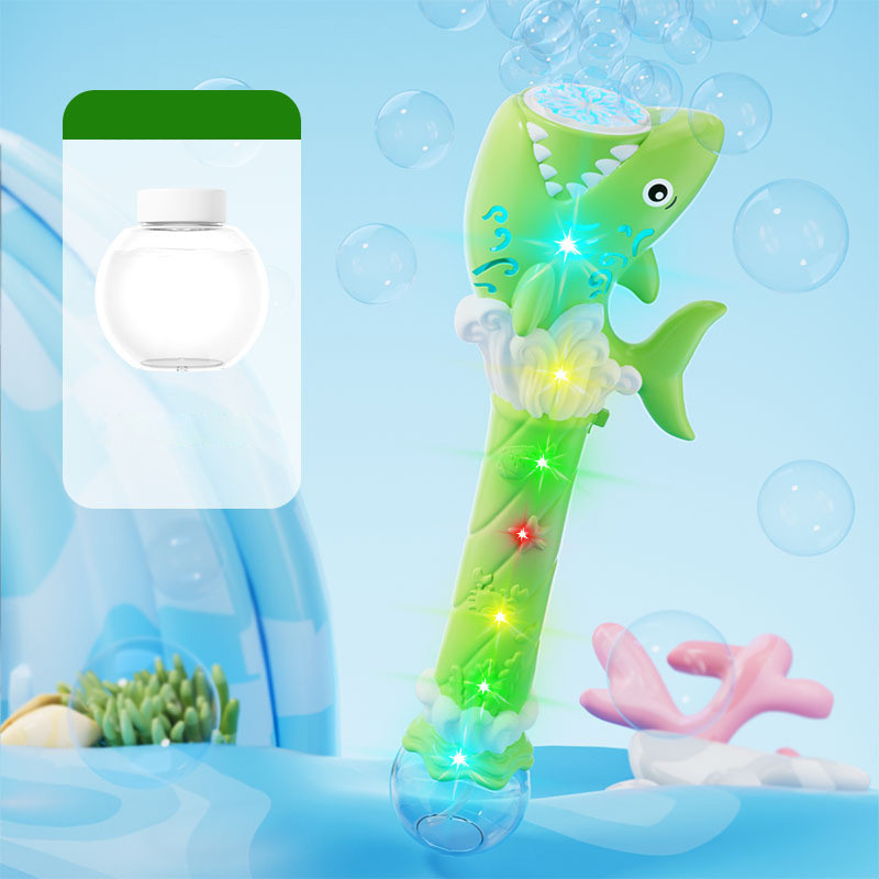 Фото Пистолет с мыльными пузырями H038 Shark + bottle 50ml (Green) на vchehle.ua