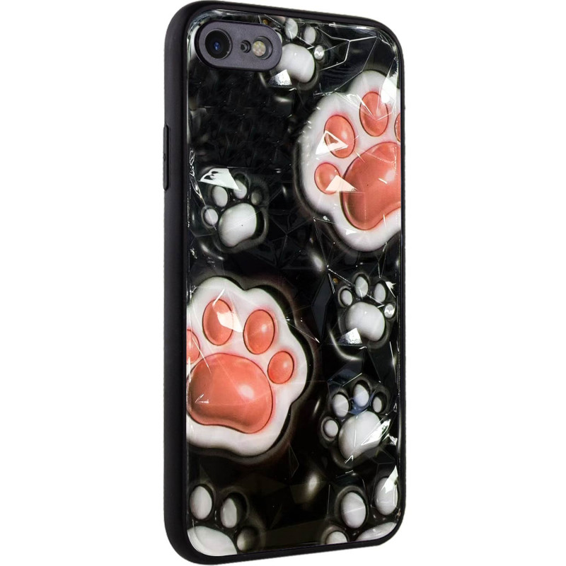 TPU+PC чехол Prisma Plushie для Apple iPhone 7 / 8 / SE (2020) (4.7") (Paws)