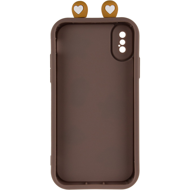 Фото Чехол TPU Toys Case with Ears для Apple iPhone X / XS (5.8") (Brown) в магазине vchehle.ua