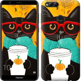

Чохол Осінній кіт на Huawei Honor 7X 658303