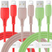 Дата кабель Baseus Colourful USB to Lightning (2.4A) (1.2m) (CALDC)