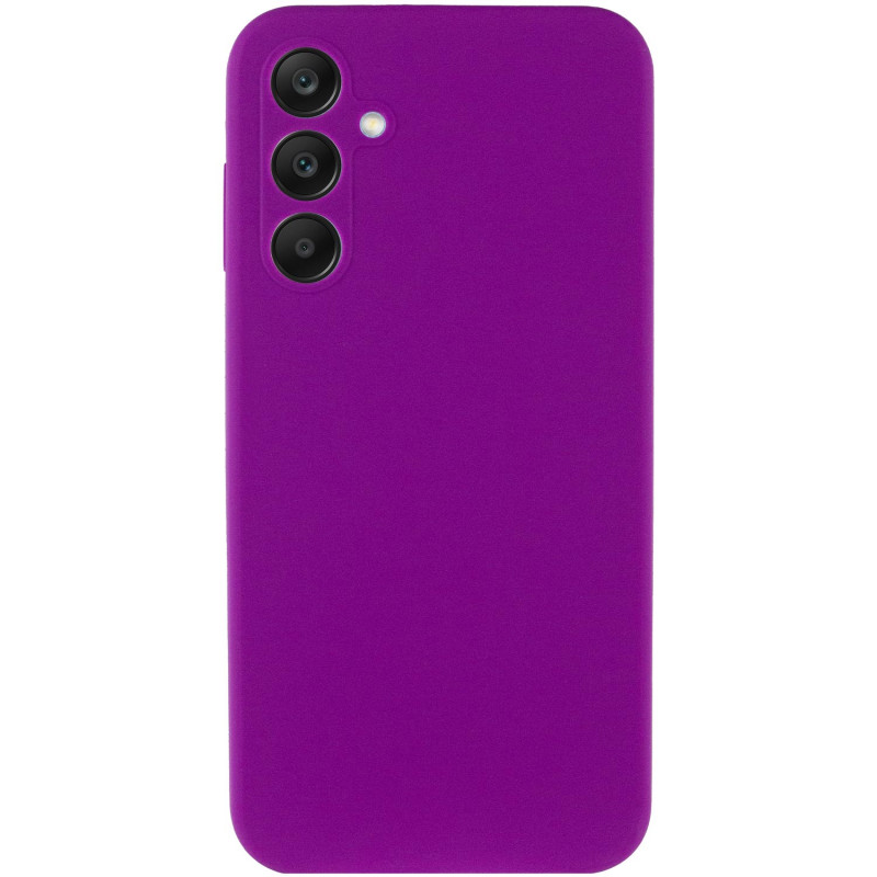 Фото Чехол Silicone Cover Lakshmi Full Camera (AAA) для Samsung Galaxy S24 FE (Сливовый / Purple) на vchehle.ua