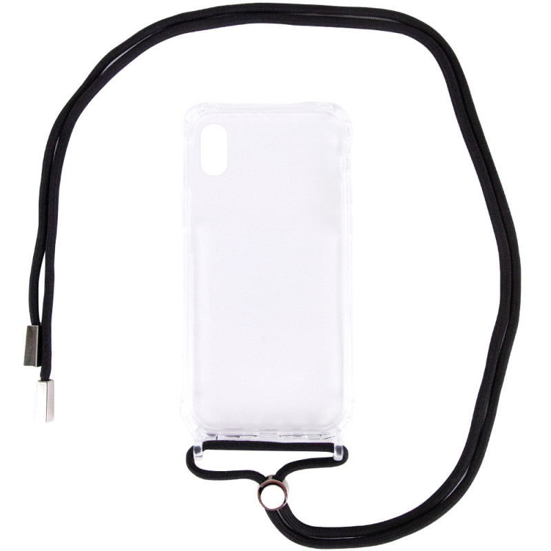 

Чехол TPU Crossbody Transparent для Apple iPhone XR (6.1") (Черный) 1100937