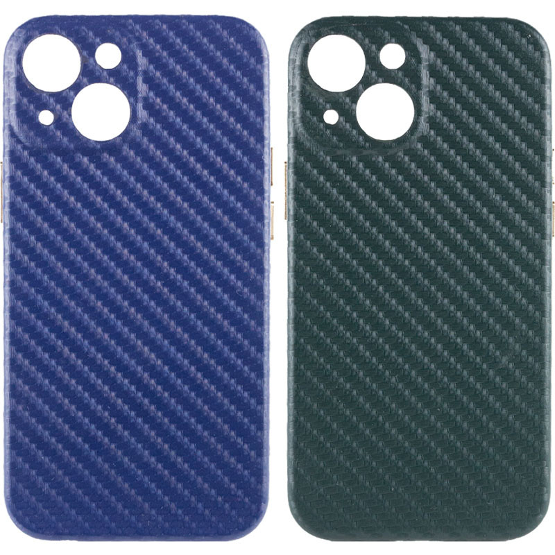 Шкіряний чохол Leather Case Carbon series на Apple iPhone 13 mini (5.4")