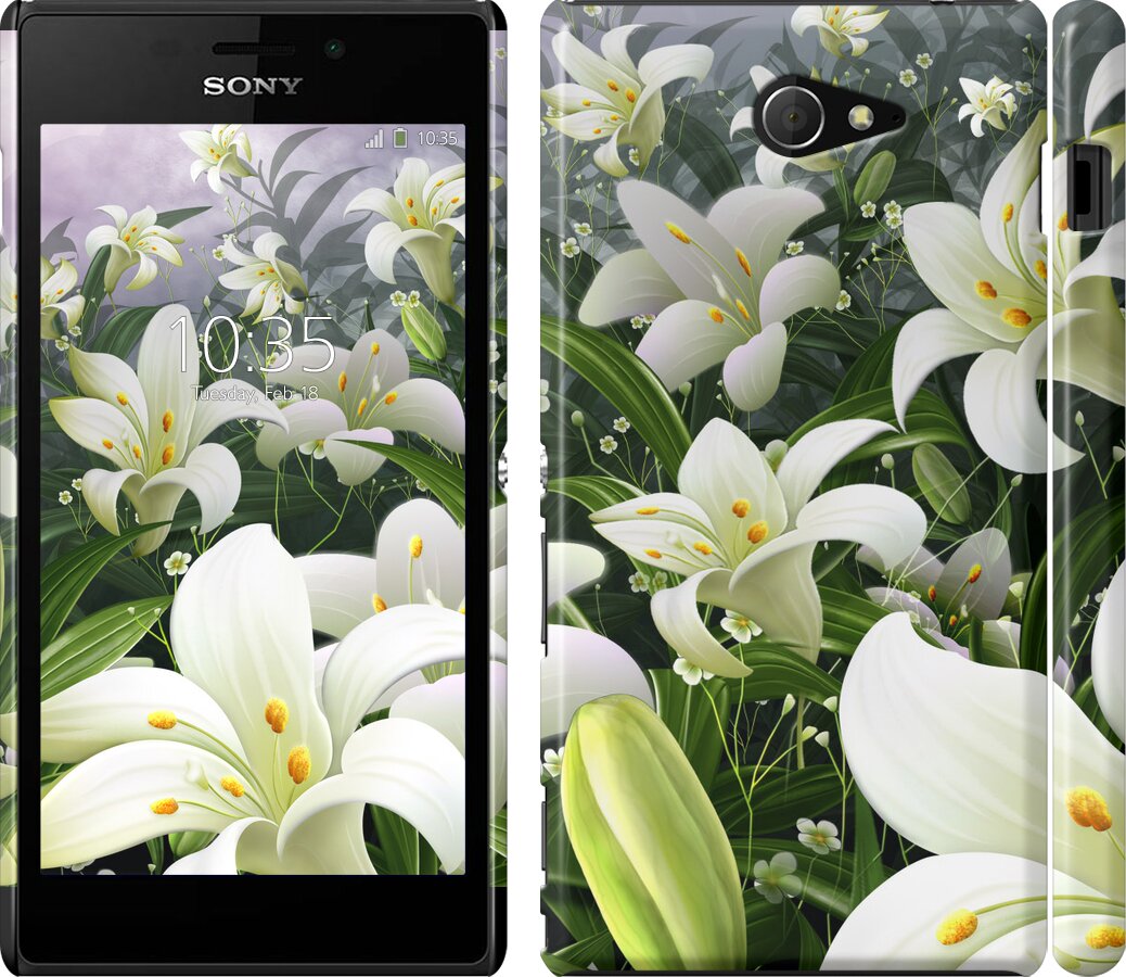 

Чохол Білі лілії на Sony Xperia M2 D2305 245797