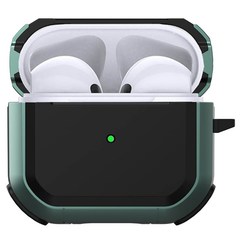 Фото Футляр протиударний Black Ed. для навушників Airpods Pro (Apple Green) на vchehle.ua