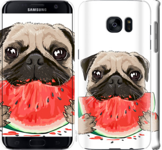 

Чехол Мопс и арбуз для Samsung Galaxy S7 Edge G935F 843396