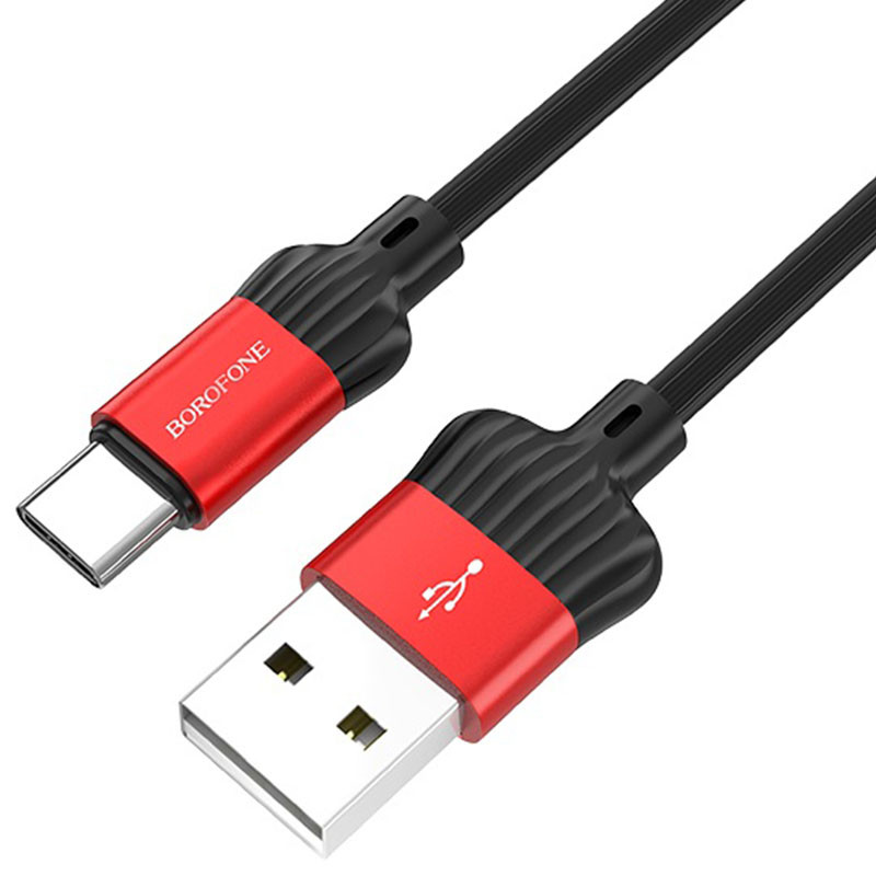 Фото Дата кабель Borofone BX28 Dignity USB to Type-C (1m) (Красный) в магазине vchehle.ua