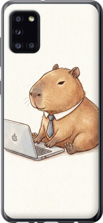 Чехол Funny Capybara CEO Working для Samsung Galaxy A31 A315F
