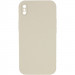 Silicone Case Square Full Camera Protective (AA) NOLOGO на Apple iPhone XS Max (6.5") (Бежевий / Antigue White)