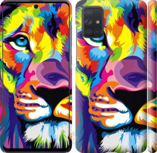 

Чохол Різнобарвний лев на Samsung Galaxy A71 2020 A715F 878710