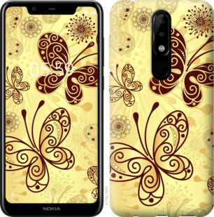 

Чехол Красивые бабочки для Nokia 5.1 Plus 878522