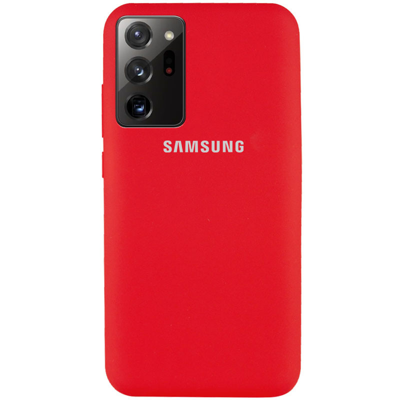 Чехол Silicone Cover Full Protective (AA) для Samsung Galaxy Note 20 Ultra (Красный / Red)