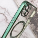 Купить TPU чехол Fibra Chrome with Magnetic safe для Apple iPhone 13 (6.1") (Green) на vchehle.ua