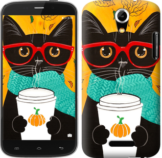 

Чехол Осенний кот для Doogee Y100X 639968