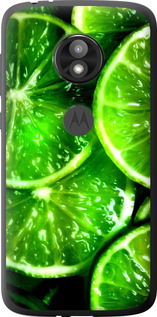 Чехол Зелёные дольки лимона для Motorola Moto E5 Play