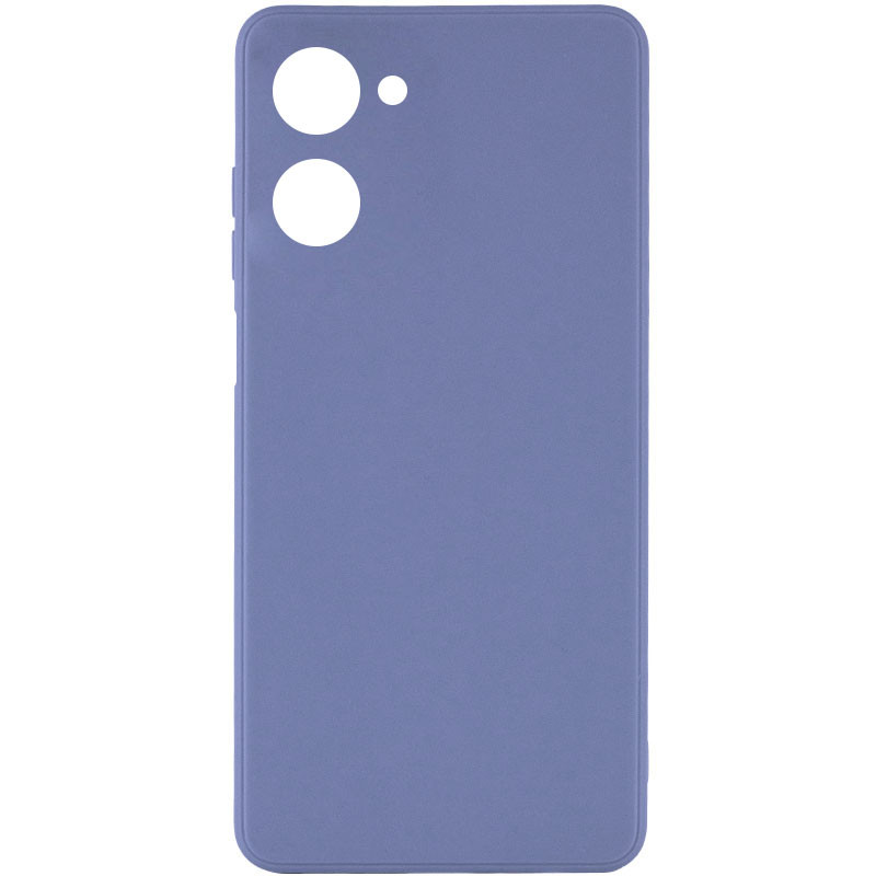 Силиконовый чехол Candy Full Camera для Realme C33 (Голубой / Mist blue)