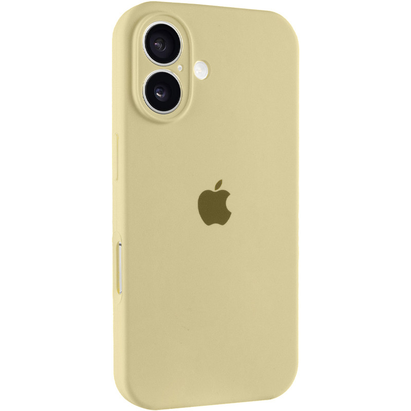 Чохол Silicone Case Full Camera Protective (AA) на Apple iPhone 16 (6.1") (Жовтий / Mellow Yellow)