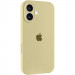 Чохол Silicone Case Full Camera Protective (AA) на Apple iPhone 16 (6.1") (Жовтий / Mellow Yellow)