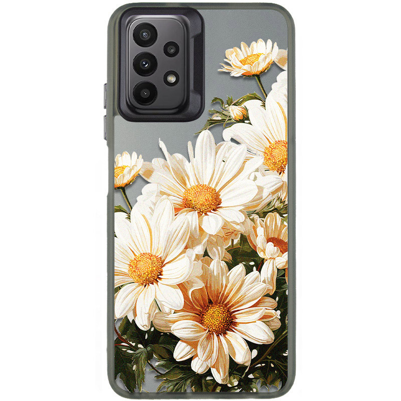 TPU+PC чохол TakiTaki Magic glow на Samsung Galaxy A23 4G (Chamomile / Black)