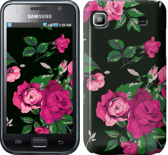 

Чохол Троянди на чорному тлі на Samsung Galaxy S i9000 546808