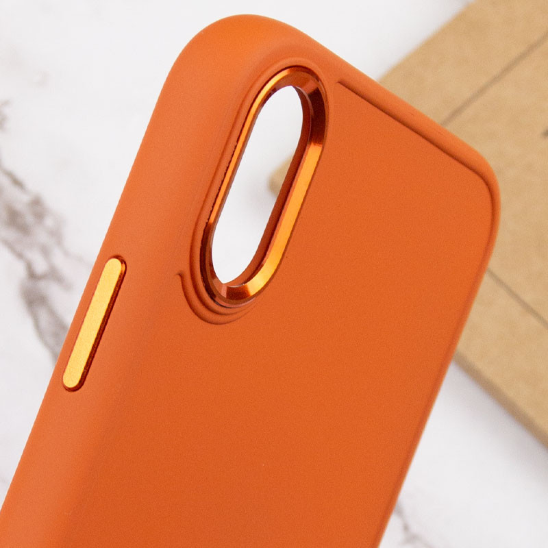 Купити TPU чохол Bonbon Metal Style на Apple iPhone XR (6.1") (Помаранчевий / Papaya) на vchehle.ua