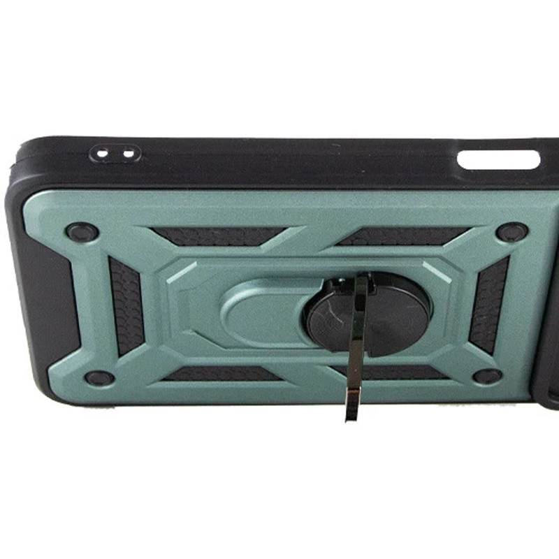 Ударостійкий чохол Camshield Serge Ring на Xiaomi Poco M7 Pro 5G (Зелений) в магазині vchehle.ua