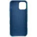 Фото Чехол Silicone case full Aquarelle для Apple iPhone 12 Pro / 12 (6.1") (Бирюзово-белый) в магазине vchehle.ua