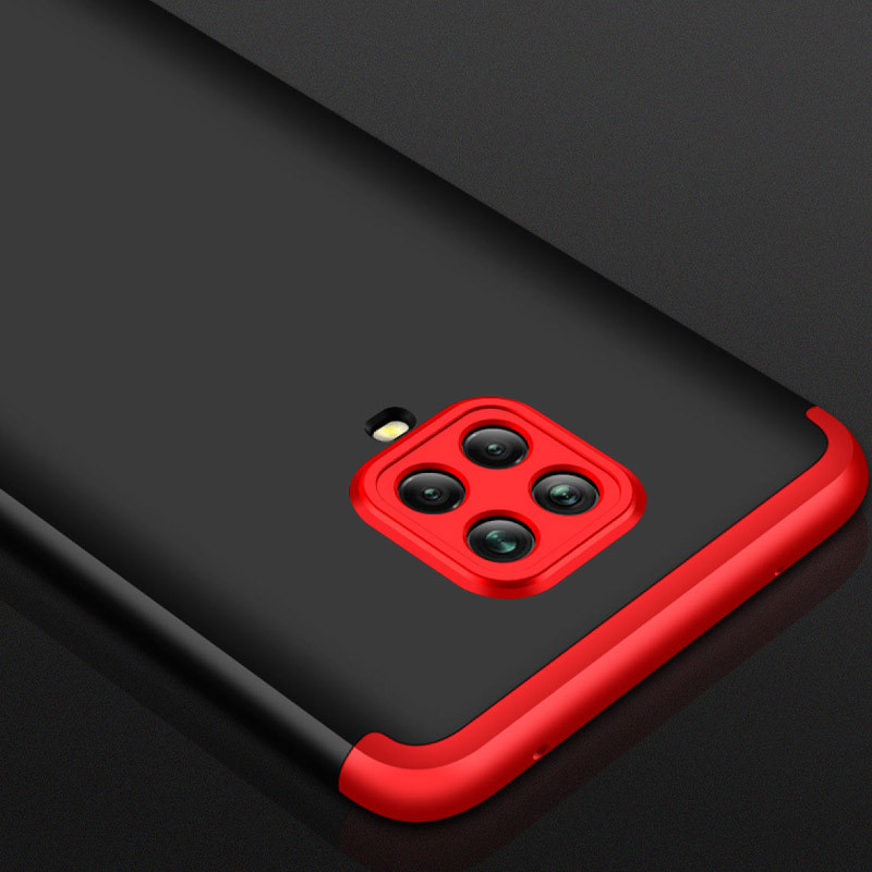 Фото Пластикова накладка GKK LikGus 360 градусів (орр) на Xiaomi Redmi Note 9s/Note 9 Pro/9 Pro Max (Чорний / Червоний) в маназині vchehle.ua