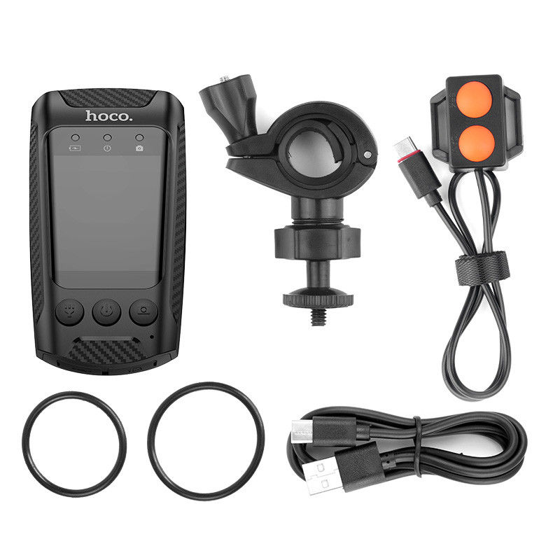 Замовити Відеореєстратор Hoco DV104 4K Riding recorder (Black) на vchehle.ua