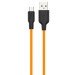Дата кабель Hoco X21 Plus Silicone MicroUSB Cable (1m) (Black / Orange)