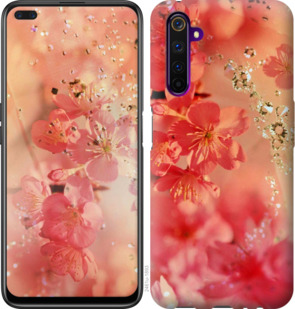 

Чехол Розовые цветы для Realme 6 Pro 921230
