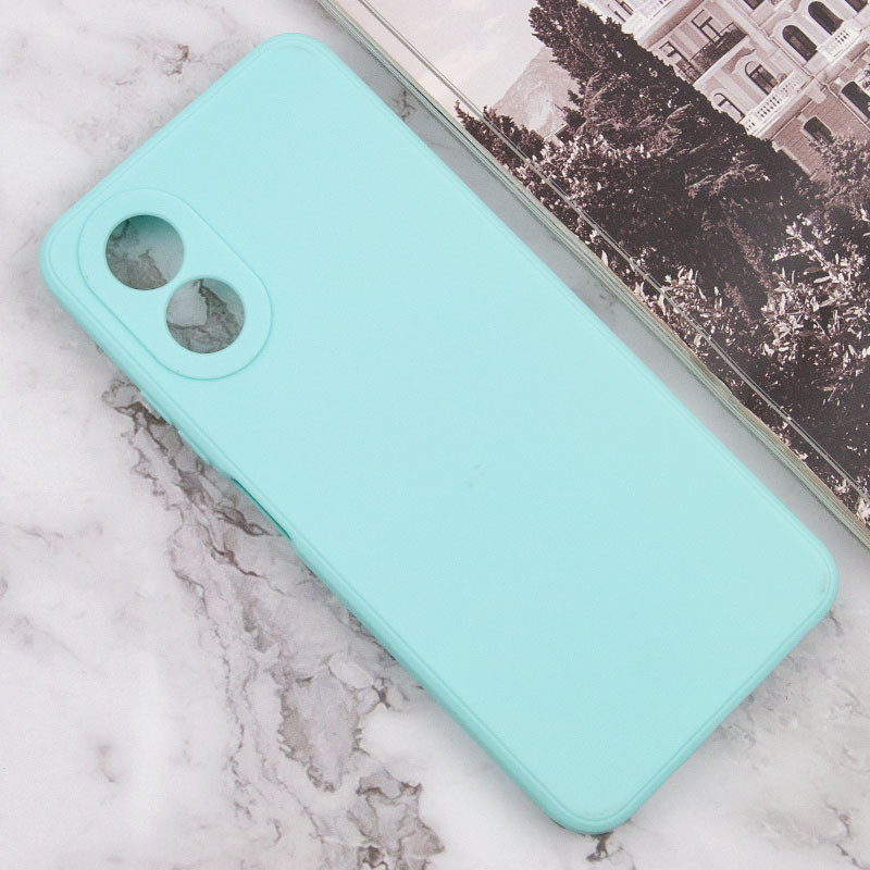 Фото Силиконовый чехол Candy Full Camera для Oppo A38 / A18 (Бирюзовый / Turquoise) на vchehle.ua