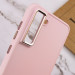 Купить TPU чехол Bonbon Metal Style для Samsung Galaxy S21 FE (Розовый / Light pink) на vchehle.ua