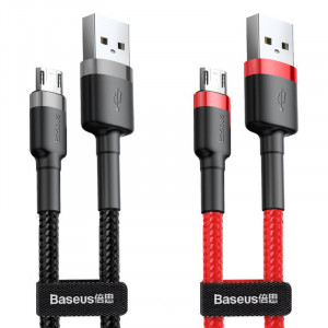 Дата кабель Baseus Cafule MicroUSB Cable 2.4A (1m) (CAMKLF-BG)