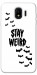 Чехол Stay Weird для Galaxy J4 (2018)