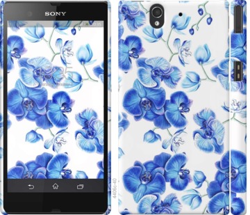 

Чехол Голубые орхидеи для Sony Xperia Z C6602 725087