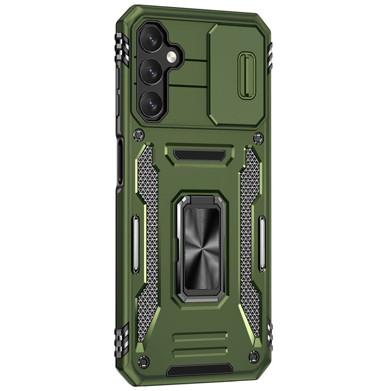 Ударопрочный чехол Camshield Army Ring для Samsung Galaxy S23 FE (Оливковый / Army Green) в магазине vchehle.ua