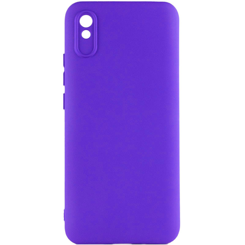 Чохол TPU GETMAN Liquid Silk Full Camera на Xiaomi Redmi 9A (Синій / Iris)