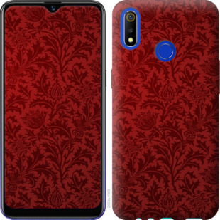

Чехол Чехол цвета бордо для Realme 3 919985