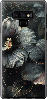 Чехол Черные цветы для Samsung Galaxy Note 9 N960F
