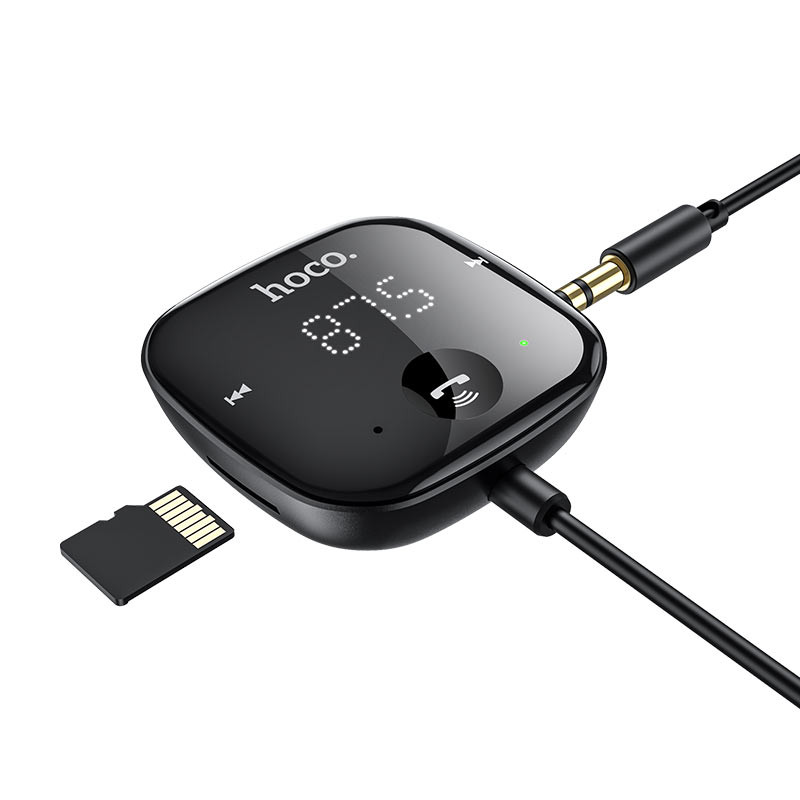 Bluetooth FM ресивер HOCO E65 Unity car transmitter (BT, TF, AUX) (Черный) в магазине vchehle.ua