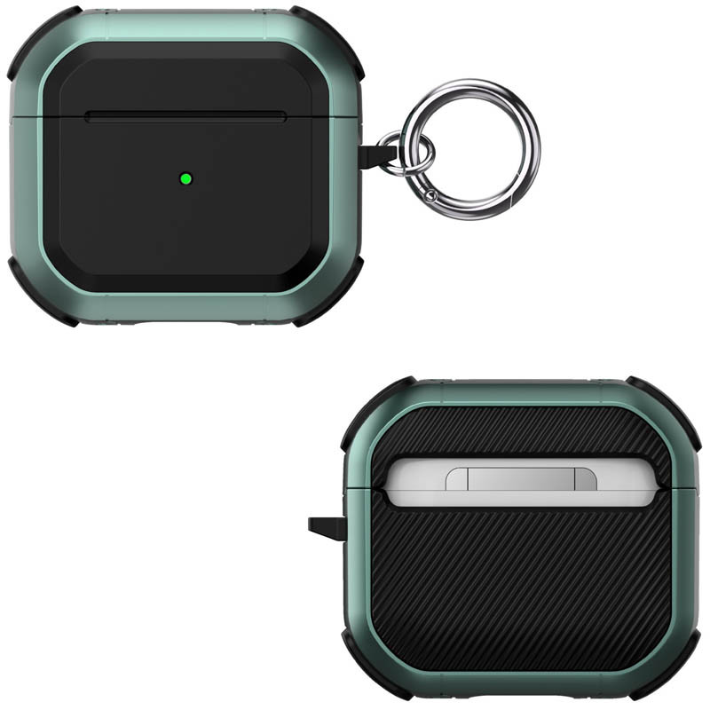 Футляр протиударний  Black ed. для навушників Airpods 4 (Apple Green) в магазині vchehle.ua